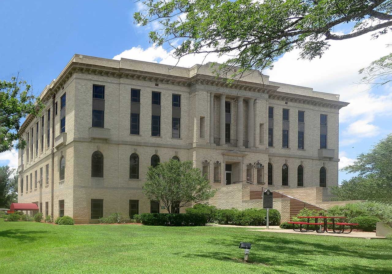 Burleson County Courthouse in Caldwell, TX